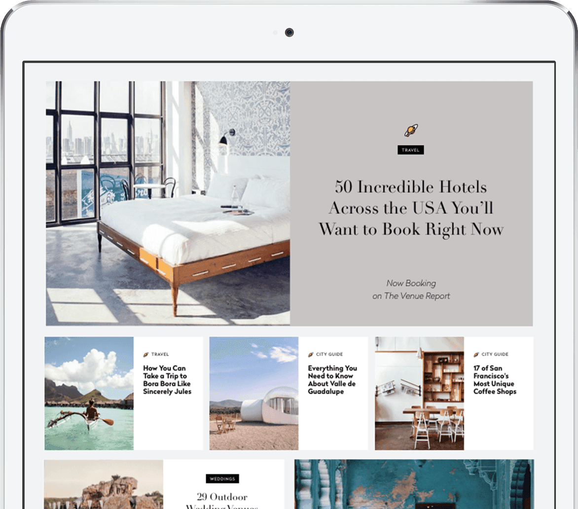 The Venue Report on iPad